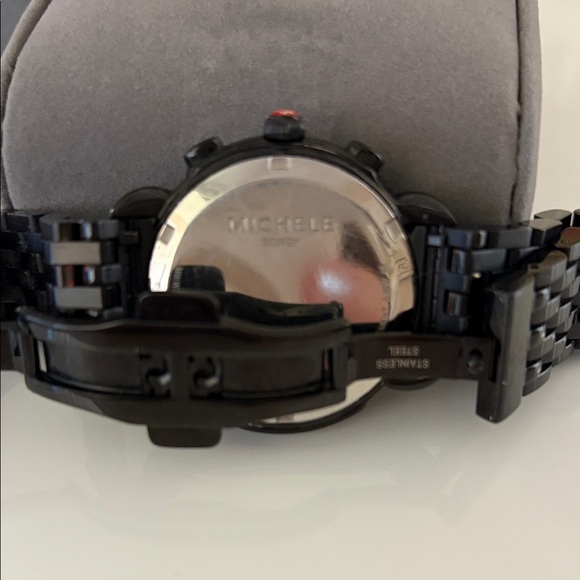 Michele Midnight Black Chronograph Watch - Picture 4 of 6